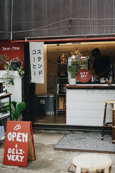 หน้าร้าน City Boy Coffee Stand