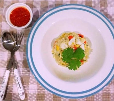 ข้าวผัดปู สูตรเด็กน้อย