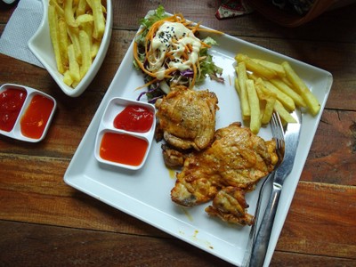 สเต๊กไก่นิวออร์ลีน