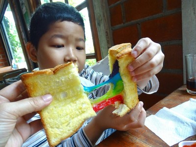 Rainbow Toast