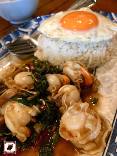 เมนูของร้าน บ้านกะเพรา