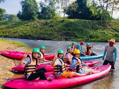 บรรยากาศ ล่องแก่งชมดาวพัทลุง