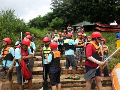 บรรยากาศ แก่งแม่น้ำปาย