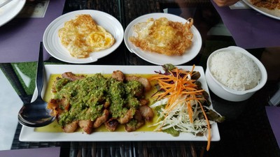 หมูคำหวาน+ไข่ดาว