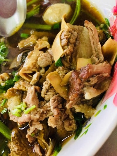 เมนูของร้าน เจ๊ง้อ ก๋วยเตี๋ยวเนื้อ ไม่มีสาขา