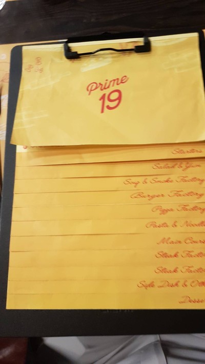 ป้ายราคาหรือสมุดเมนู