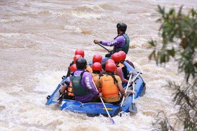 บรรยากาศ ล่องแก่งลำน้ำเข็ก