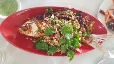 ลาบปลาตะเพียน