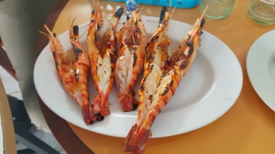 กุ้งแม่น้ำเผา