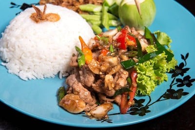 เมนูของร้าน แจว ก๋วยเตี๋ยวเรือหมูดำ ถนนสาย 36 (ทับมา)