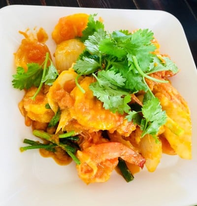 กุ้งผัดไข่เค็ม