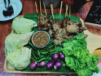 เมนูของร้าน หมูปลาร้าสายซิ่ง โคราช