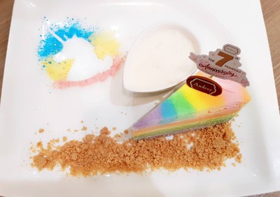 Unicorn Coconut Crepe Cake