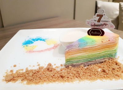 Unicorn Coconut Crepe Cake