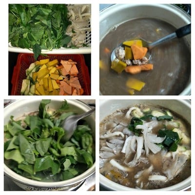 วิธีทำ แกงเลียงกุ้งสดผักรวม วิธีทำ แกงเลียงกุ้งสดผักรวม
