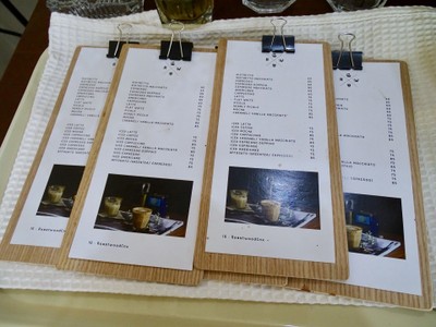 ป้ายราคาหรือสมุดเมนู