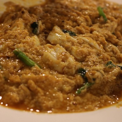 เนื้อปูผัดผงกะหรี่