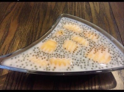 สาคูแคนตาลูป สูตรคลีน Chia Seeds