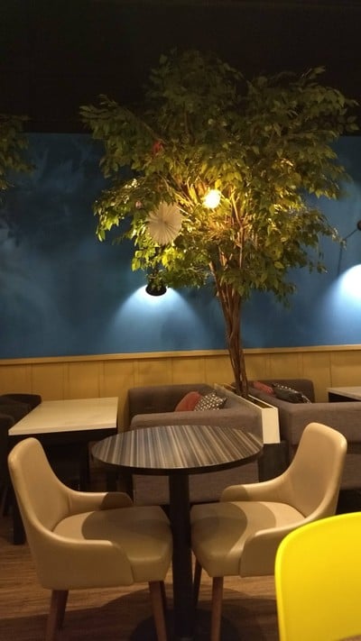 การตกแต่งข้างในร้าน