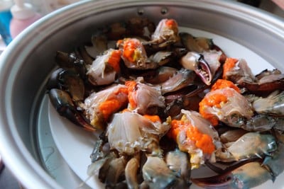 วิธีทำ Crab crab ปูไข่นึ่งนมสด วิธีทำ Crab crab ปูไข่นึ่งนมสด