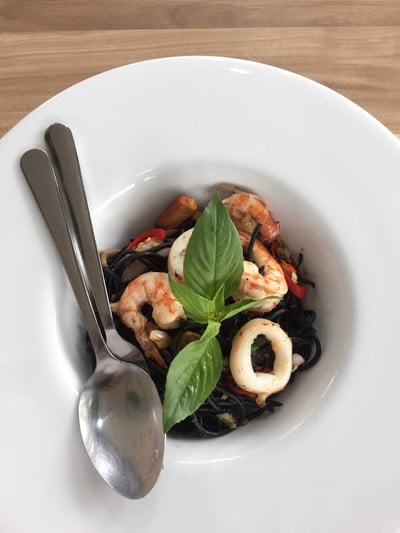 เมนูของร้าน ซีฟู้ดฮาลาลริมคลอง คาเฟ่เดอคาแนล สุขสวัสดิ์66