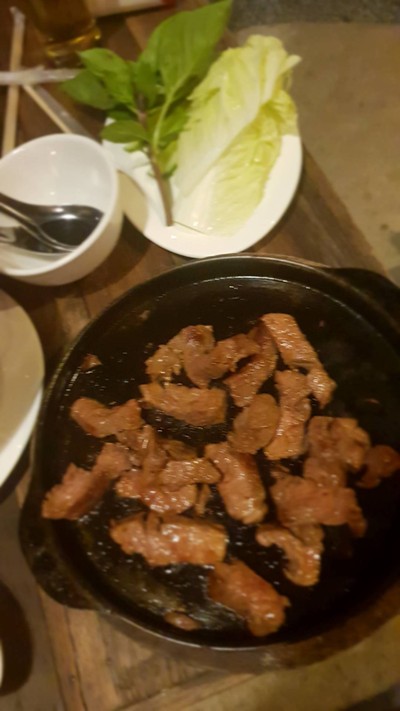 เนื้อกระทะร้อน