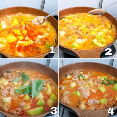 วิธีทำ แกงไก่ ใส่ฟักเขียว วิธีทำ แกงไก่ ใส่ฟักเขียว