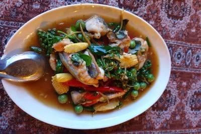 เมนูของร้าน ครัวชายน้ำ