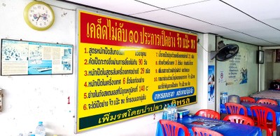 ป้ายราคาหรือสมุดเมนู