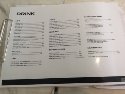 ป้ายราคาหรือสมุดเมนู