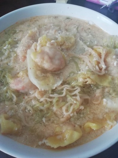 วิธีทำ มาม่าหมี่หยกใส่เกี๊ยวหมู🐷