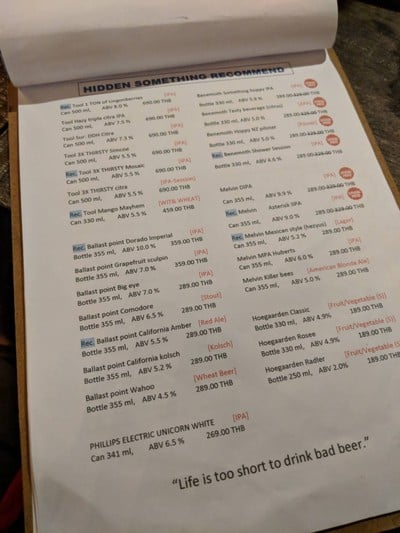 ป้ายราคาหรือสมุดเมนู