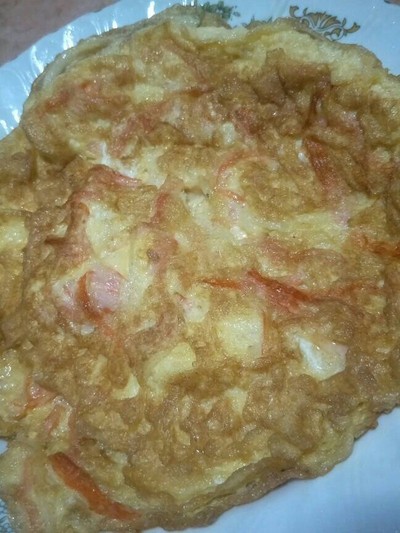 ข้าวหน้าไข่เจียวปูอัดราดซอสน้ำแดง ข้าวหน้าไข่เจียวปูอัดราดซอสน้ำแดง