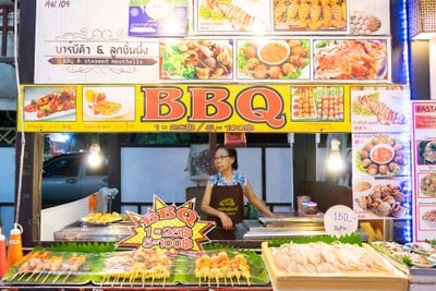 หน้าร้าน บาบีคิว Kalare Night Bazaar