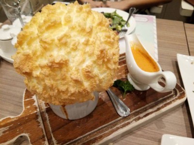 Crab Souffle With Lobster Sauce