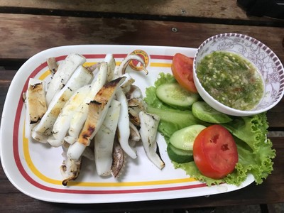 ปลาหมึกย่าง(ช่วงนี้ปลาหมึกแพงมากค่ะ)