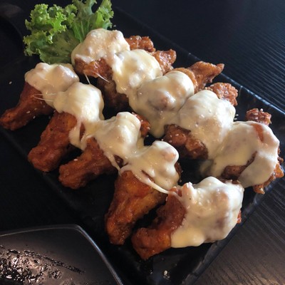 ไก่ทอดเกาหลีราดชีส