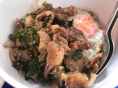 เมนูของร้าน ธนาตย์ การลาบ