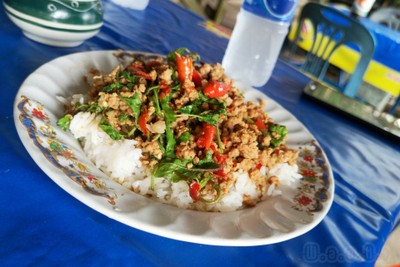 ข้าวกะเพราหมูสับ