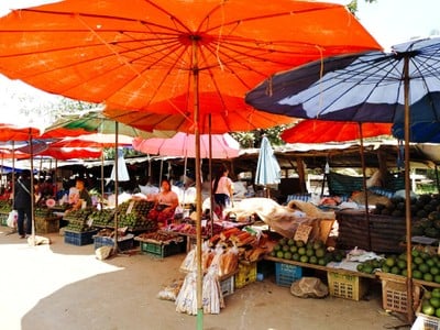 บรรยากาศ ตลาดม้งบ้านห้วยลึก​