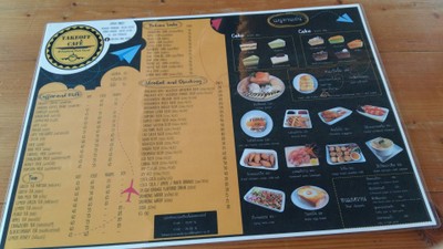 ป้ายราคาหรือสมุดเมนู