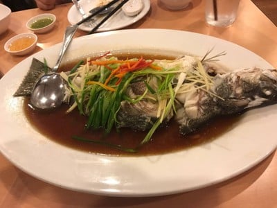 ปลาเก๋านึ่งซีอิ้ว