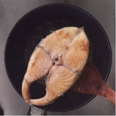 วิธีทำ ปลาอินทรีย์ราดซอสฟักทอง