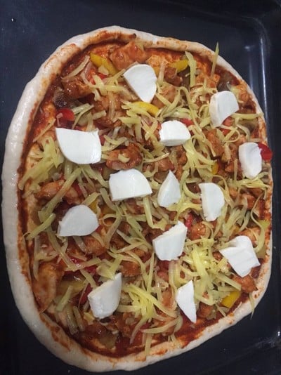 วิธีทำ ดับเบิ้ลชีสพิซซ่า Pizza homemade 