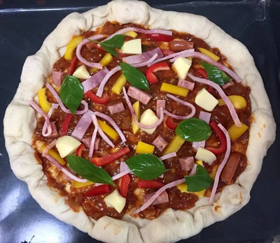 วิธีทำ ดับเบิ้ลชีสพิซซ่า Pizza homemade 