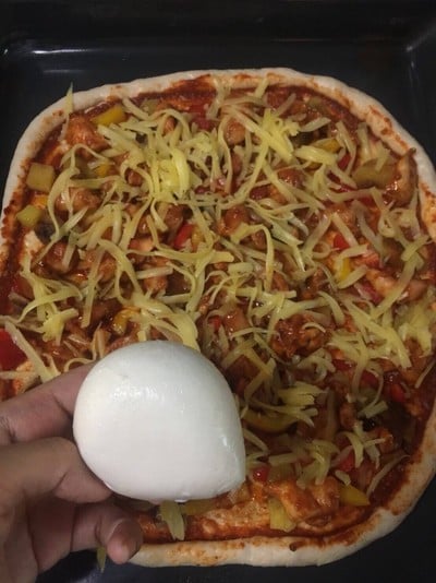 วิธีทำ ดับเบิ้ลชีสพิซซ่า Pizza homemade 