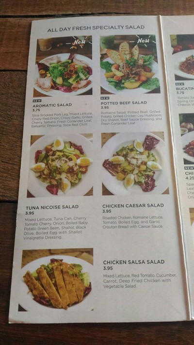 ป้ายราคาหรือสมุดเมนู