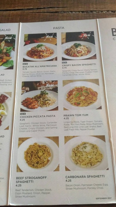 ป้ายราคาหรือสมุดเมนู