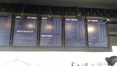 ป้ายราคาหรือสมุดเมนู