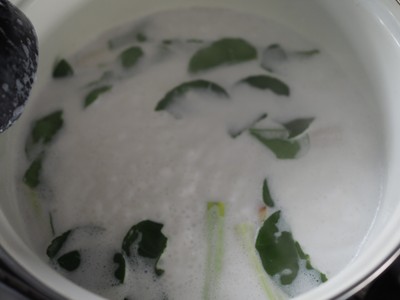 วิธีทำ ต้มยำหัวปลีไก่ย่าง